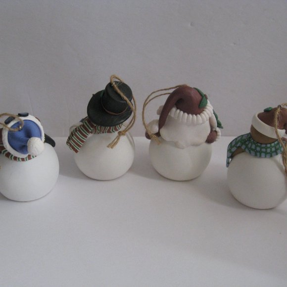 4 QVC 3.5" LED Color Changing Lighted Christmas Ornaments Snowman Penguin Santa - Picture 2 of 16